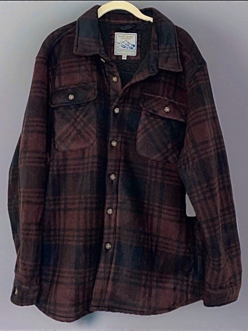 Bass Creek Fleece Jacket XL Men’s Button Up Shacket NWT